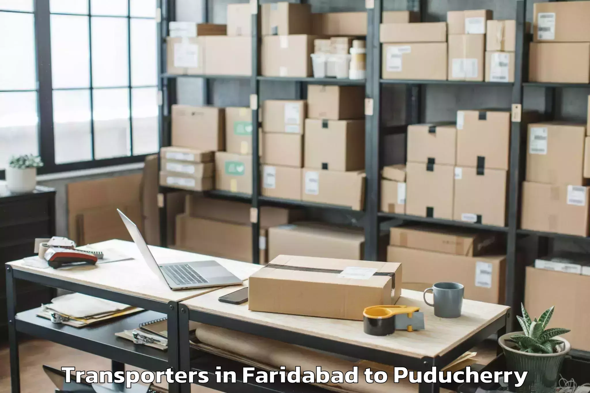 Get Faridabad to Pondicherry University Transporters